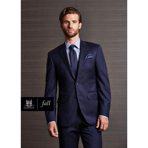 Coppley Navy Suit in Gibson style 40R / 34R*30” Men’s Made in Canada 100% Wool